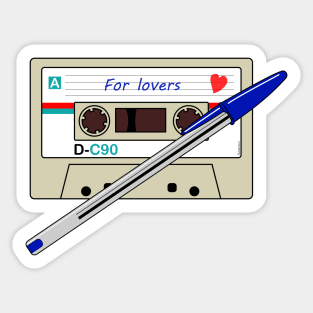 Cassette for lovers Sticker